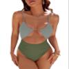 Blooming Jelly Womens One Piece Swimsuit Tummy Control Bathing Suit 2026 Sexy Slimming Flattering Cute Cheeky High Cut Out Ladies Swimwear (Medium, Olive Green) view 1