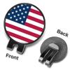 Custom Golf Ball Markers with Magnetic Hat Clip - Personalized Ball Marker Hat Clip with 1" Diameter Ball Marker Customized with Your Photo Logo Text Name (Black Marker & Clip) view 3