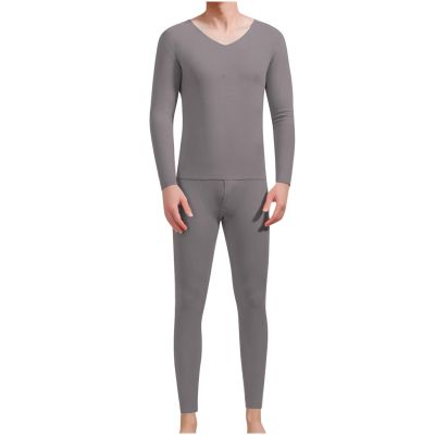 Cambkatl Men's Basic Thermal Underwear - Soft Fitted Winter Warm Long Johns - Base Layer Top and Bottom for Cold Weather