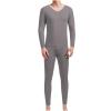 Cambkatl Men's Basic Thermal Underwear - Soft Fitted Winter Warm Long Johns - Base Layer Top and Bottom for Cold Weather view 1