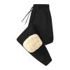2 Piece Set For Men Mens Sweat Suits, Men'S Sherpa Lined Hoodie Tracksuit Athletic Casual Hooded Sweatshirt And Joggers Set Sweatsuit Outfits Black Large view 4