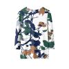 3/4 Sleeve Tops for Women Camo Thermal Casual Winter Shirts Dressy Fleece Linen Layering Crew Neck Sweatshirt Loose Fit Three Quarter Blouses Soft Cotton Trendy Sweaters Outfits 2025, White, 3XL view 3
