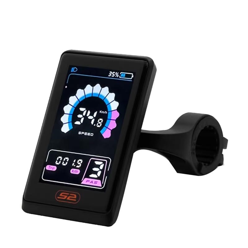 BAFANG eBike Display UKS2+ with USB Port for BBS01 BBS02 BBSHD Mid Drive Motor 0-9 Pedal Assist Levels eBike Computer E-Bike Display Meter Panel with Automatic Backlight UART Protocol