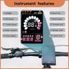 BAFANG eBike Display UKS2+ with USB Port for BBS01 BBS02 BBSHD Mid Drive Motor 0-9 Pedal Assist Levels eBike Computer E-Bike Display Meter Panel with Automatic Backlight UART Protocol view 2