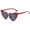 OWL Kids Heart Shaped Sunglasses, Girls Stylish Frames with Tinted and Clear Lenses, UV 400 Protection Polycarbonate Lens (Maroon) view 1