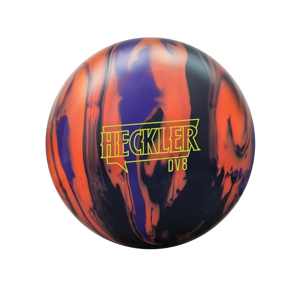 Bowlerstore Products DV8 PRE-DRILLED Heckler Bowling Ball - Black/Critine/Purple 12lbs