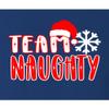 Medium Royal Women Fitted Team Naughty Funny Christmas Eve Morning Party Sleeveless Tank Top T-Shirt view 2
