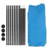 Beach Tent, Stable Quick Setup Pop Up Beach Shade Sun Shelter 4 Poles for Picnics (Blue) view 1