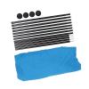 Beach Tent, Stable Quick Setup Pop Up Beach Shade Sun Shelter 4 Poles for Picnics (Blue) view 2