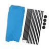 Beach Tent, Stable Quick Setup Pop Up Beach Shade Sun Shelter 4 Poles for Picnics (Blue) view 4