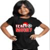 Small Black Youth Team Naughty Funny Christmas Eve Morning Party T-Shirt view 2