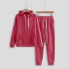 sweat set for women Womens 2 Piece Outfits Lounge Hoodie Sweatsuit Sets Oversized Sweatshirt Baggy Fall Comfy Sweatpants with Pockets view 3