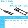 BUCKLOS Fat Tire 5.0 26inch Air Electric Mountain Bike Inverted Suspension Fork, Thru Axle 15 * 150mm 180mm Travel & Bicycle Fork Star Nut Setting Tool for 1-1/8" Fork Tubes view 4