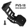 Tactical PVS-18 NVG MountL4G24 Night Vision Goggles Dovetail J-Arm Bracket AdapterFull Metal High-Strength CNC Aluminum Curved Arm Helmet Mount Accessoriesfor AN/PVS-18 Monocular Telescopes view 2