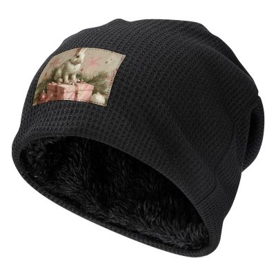Beanie for Men Women Winter A White Rabbit Beanies Hat Soft Warm Knit Hats Beanie Cap Knit Beanies