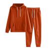jogging suits for women Womens 2 Piece Outfits Lounge Hoodie Sweatsuit Sets Oversized Sweatshirt Baggy Fall Comfy Sweatpants with Pockets Orange view 1