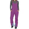 YRAETENM Womens Ski Snow Bibs Pants Winter Insulated Snowboard Overalls Outdoor Waterproof Windproof Adjustable Jumpsuits view 2