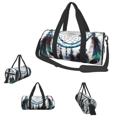 Gym Bags Small Native Dream Catcher Duffel Bag Overnight Bag with Shoe Compartment Carryon Bag for Men Women