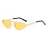 helena Small Cat Eye Sunglasses for Women Trendy Narrow Shades Y2K Style Triangular Shades Metal Outdoor UV400 (C3) view 2