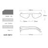 helena Small Cat Eye Sunglasses for Women Trendy Narrow Shades Y2K Style Triangular Shades Metal Outdoor UV400 (C3) view 4