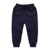 Toddler Baby Sweatpants Girls Boy's Cotton Pull On Jogger Pants Kids Solid Elastic Waist Slim Sport (Navy, 5-6 Years) view 1