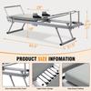 HYD-Parts Pilates Reformer Foldable Reformer Pilates Machine for Home Use Pilates Equipment for Home Workouts Cardio Fitness Rebounder Up to 300 lbs Weight Capacity (Gray) view 3