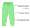 Baby Boy Pants Toddler Cotton Pull on Jogger Kids Drawstring Solid Elastic Sweatpants Boy (Mint Green, 3-4 Years) view 4