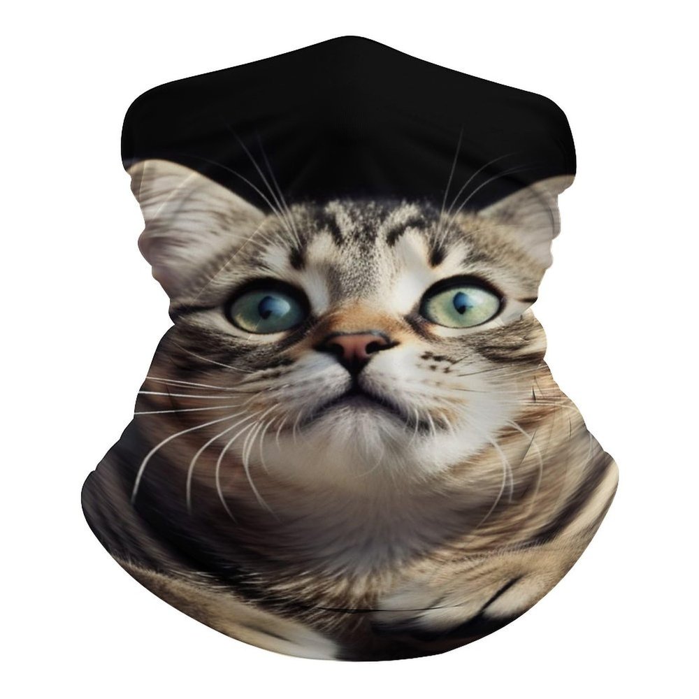 Cat Neck Gaiter Winter Face Mask for Men Women Scarf Face Cover Breathable Balaclava Running Bandana