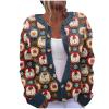 NineFit Basics Women's Multicolor Oversized Polka Dot Knit Cardigan-Sweaters, V-Neck, Long Sleeve, Fall, Winter view 1