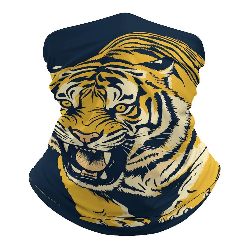 VFMNT Tiger Painting Art Neck Gaiter Winter Face Mask for Men Women Scarf Face Cover Breathable Balaclava Running Bandana