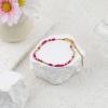 Caiyao I'll Help You Bury the Body Morse Code Bracelet for Women Message Friendship Bracelet Couple Bracelets Birthday Gifts-rose red view 4