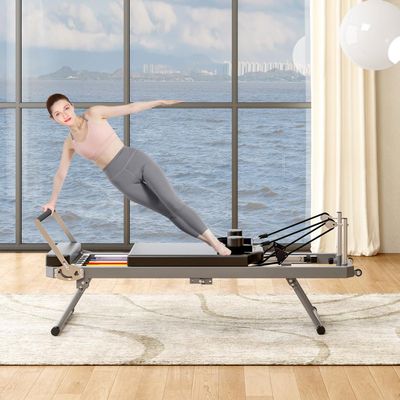 Pilates core Bed, Foldable Home, Yoga Studio Same Commercial Fitness Equipment, Black