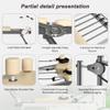 Pilates core Bed, Foldable Home, Yoga Studio with The Same Commercial Fitness Equipment, Beige view 2