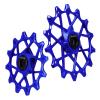 for SRAM for Garbaruk 11/12-Speed, 12T+16TRear Derailleur Cage Pulley Wheels Derailleur Ceramic beari (Blue Gear) view 1