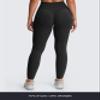 Aoxjox Womens Workout Leggings Metamorph Mid-Rise Hidden Scrunch Tummy Control Gym Training Yoga Pants 25" (Black, Small) view 4