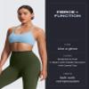 Aoxjox Womens Workout Leggings Metamorph Mid-Rise Hidden Scrunch Tummy Control Gym Training Yoga Pants 28.5" (Olive Green, X-Large) view 3