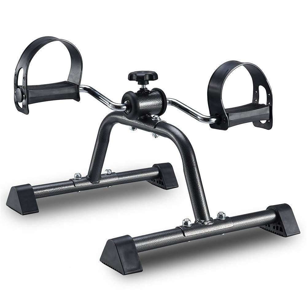 Desk Cycle Foot Pedal Exerciser Portable Foot, Hand, Arm, Leg Exercise Pedaling Machine Mini Stationary Bike Pedaler, Fitness Rehab Gym Equipment for Seniors, Elderly Running Machi