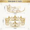Henoyso 4 Pcs Prom King and Queen Crowns for Men Women Tiara Valentine's Day Party Galentine Wedding, Birthday, Homecoming(Gold,Vintage Style) view 2