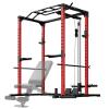 Power Cage, 1200lbs Weight Capacity, Multi-Function Squat Rack with Optional Pulley System and Dip Handles, Weight Cage with Training Attachments for Home Gym view 1