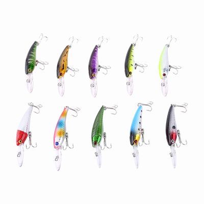 shenruifa Fishing Lures Set, 10pcs Fishing Lures Baits Crank Bait Hook Tackle Bait Fishing Hook for Outdoor Fishing