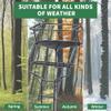 HECASA 2 Person Ladder Stand, 18 Foot Deer Hunting Ladder Climbing Tree Stand, Steel Tree Step with with Mesh Seat and Flip-up Shooting Rail, 500LBS view 4