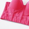 GOKKILRW Corset Tops for Women Spaghetti Strap V Neck Bustier Y2k Going Out Cami Bustier Padded Bralette Party Club Crop Tops Hot Pink view 3