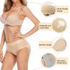 Aimery women 2pcs Seamless Butt Lifter Shapewear Padded Booty Pads Control Panties Hip Enhancer Underwear Body Shape Panty Mid-Black/beige-S view 4