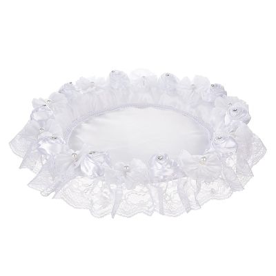 MEUMITY Decorative Round Tray,Jewelry Tray,Jewelry Rings Trinket Dish for Rings Earrings Necklace Organizer,Jewelry Holder Organizer,Decorative Tray