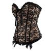 GOKKILRW Womens Corset Tops Sexy Boned Overbust Waist Cincher Bustier Green Underbust Body Shaper Going Out Party Costumes view 1