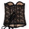 GOKKILRW Womens Corset Tops Sexy Boned Overbust Waist Cincher Bustier Green Underbust Body Shaper Going Out Party Costumes view 4
