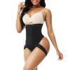 GOKKILRW Tummy Control Shapewear for Women High Waisted Body Shaper Thong Girdles Thigh Slimmer Shapewear Faja Waist Cincher Black view 2