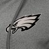 Antigua Women's Heather Black Philadelphia Eagles Seeker Full-Zip Hoodie Jacket view 2