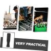 HONMEET 8pcs Foosball Grip Replacement Compact Non-Slip PVC Handles for Toy Foosball Machine view 2