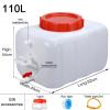WAZHOU Water Container 50L 80L 110L 200L Water Bucket Water Carrier Portable Plastic Water Tank Water Storage for Camping Caravans Hiking Travel Travel Outdoor(110L) view 2